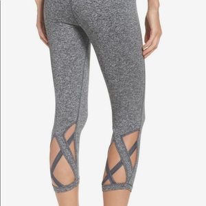 Zella leggings with calf cutouts